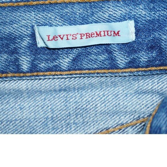 Levi’s 501 Premium Cutoff Denim Shorts – Size 32 (W32 L32 Reworked) - Picture 4 of 8